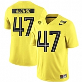 Oregon Ducks 47 Kiko Alonso Yellow Nike College Football Jersey Dzhi,baseball caps,new era cap wholesale,wholesale hats